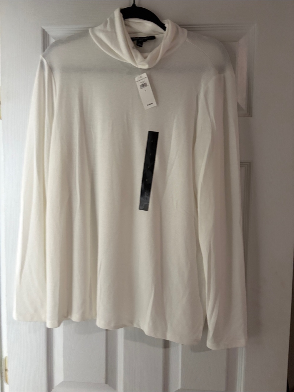 Cream TurtleNeck Long Sleeve Top